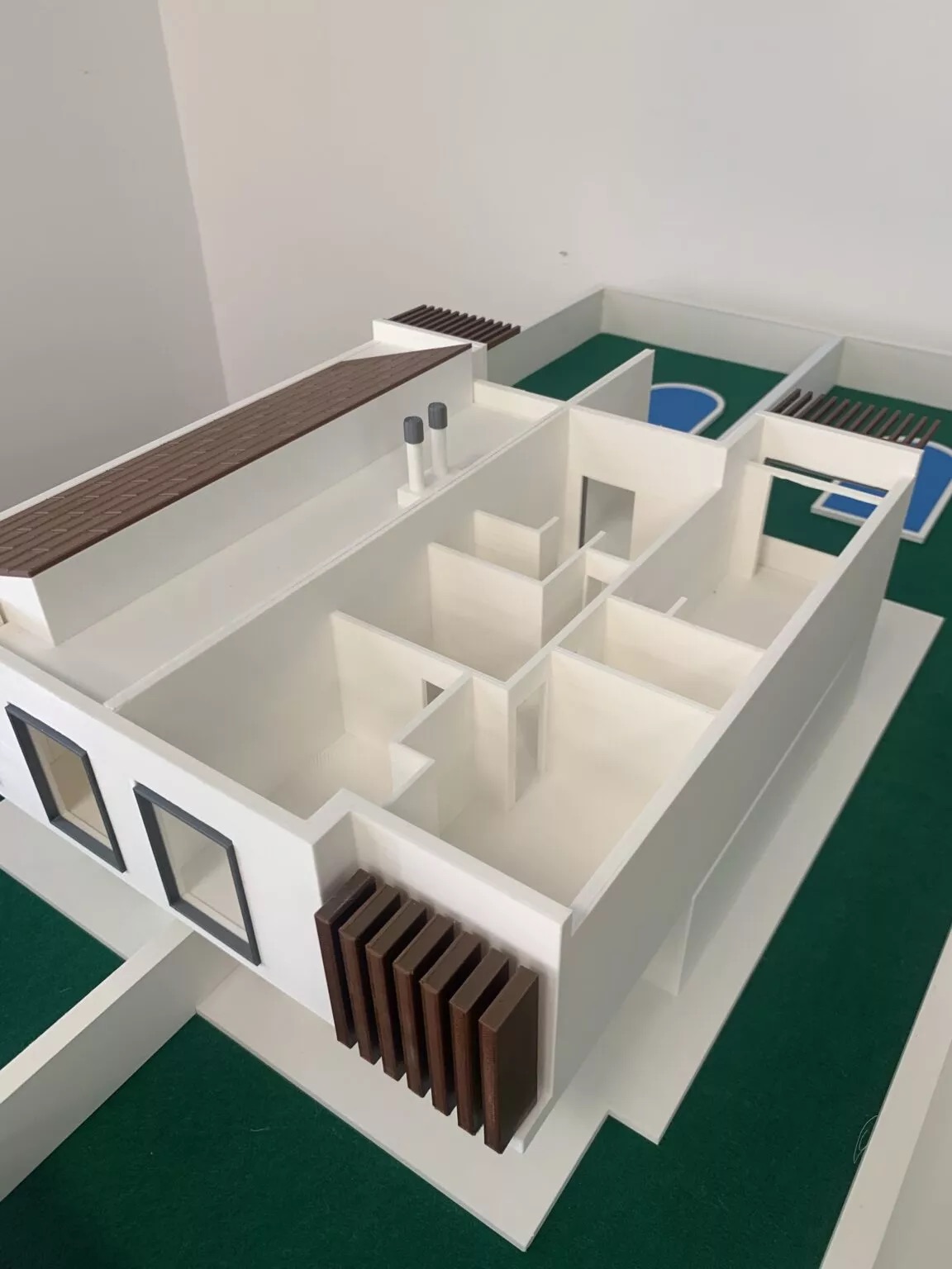 Maqueta arquitectónica de detalle impresa en 3D
