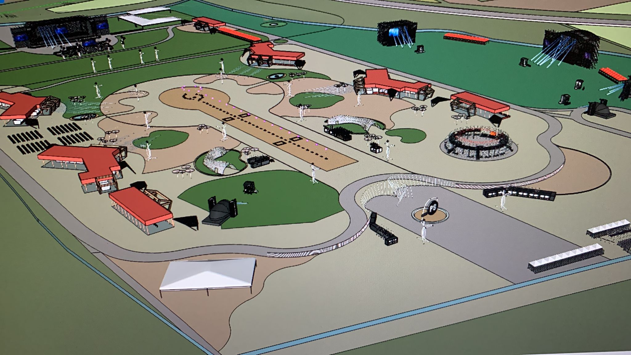 Render maqueta recinto Primavera Sound