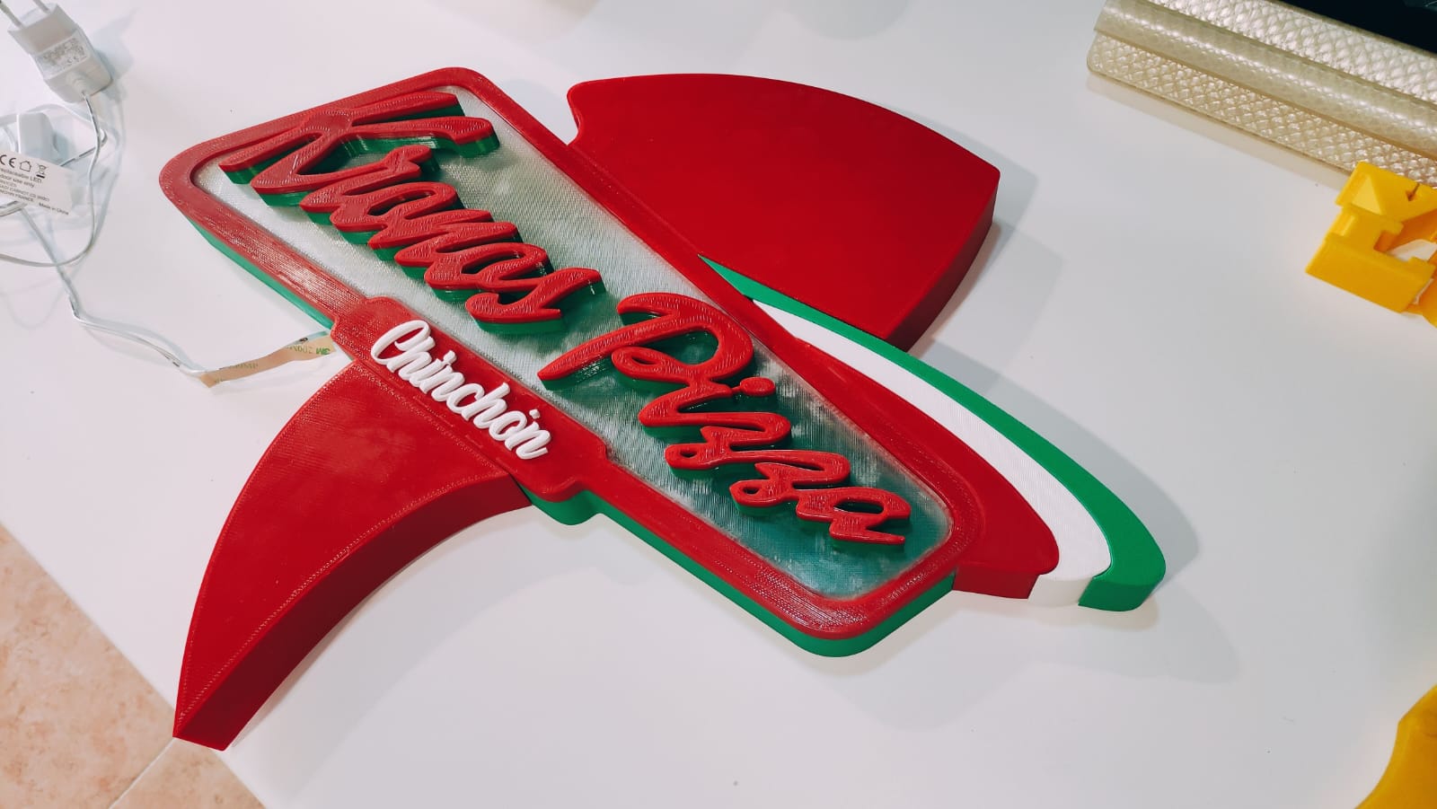 Logo Chinchón Pizza decorativo 3D